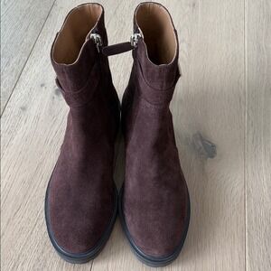 Kate Spade DANI Brown Suede Ankle Boots Women's Size 6.5 NWOT